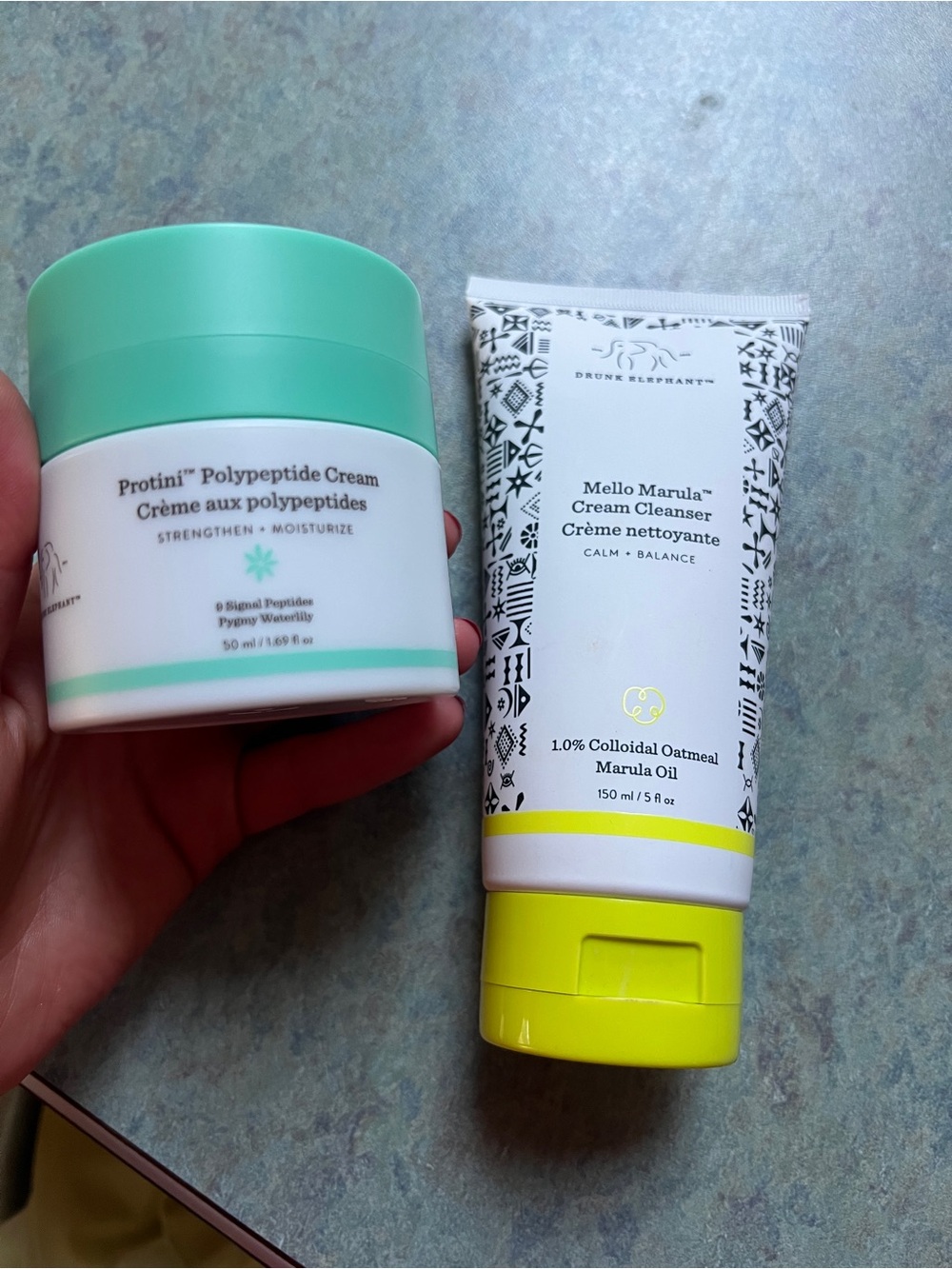 Drunk Elephant Protini Cream & Mello Marula Cleanser, no box